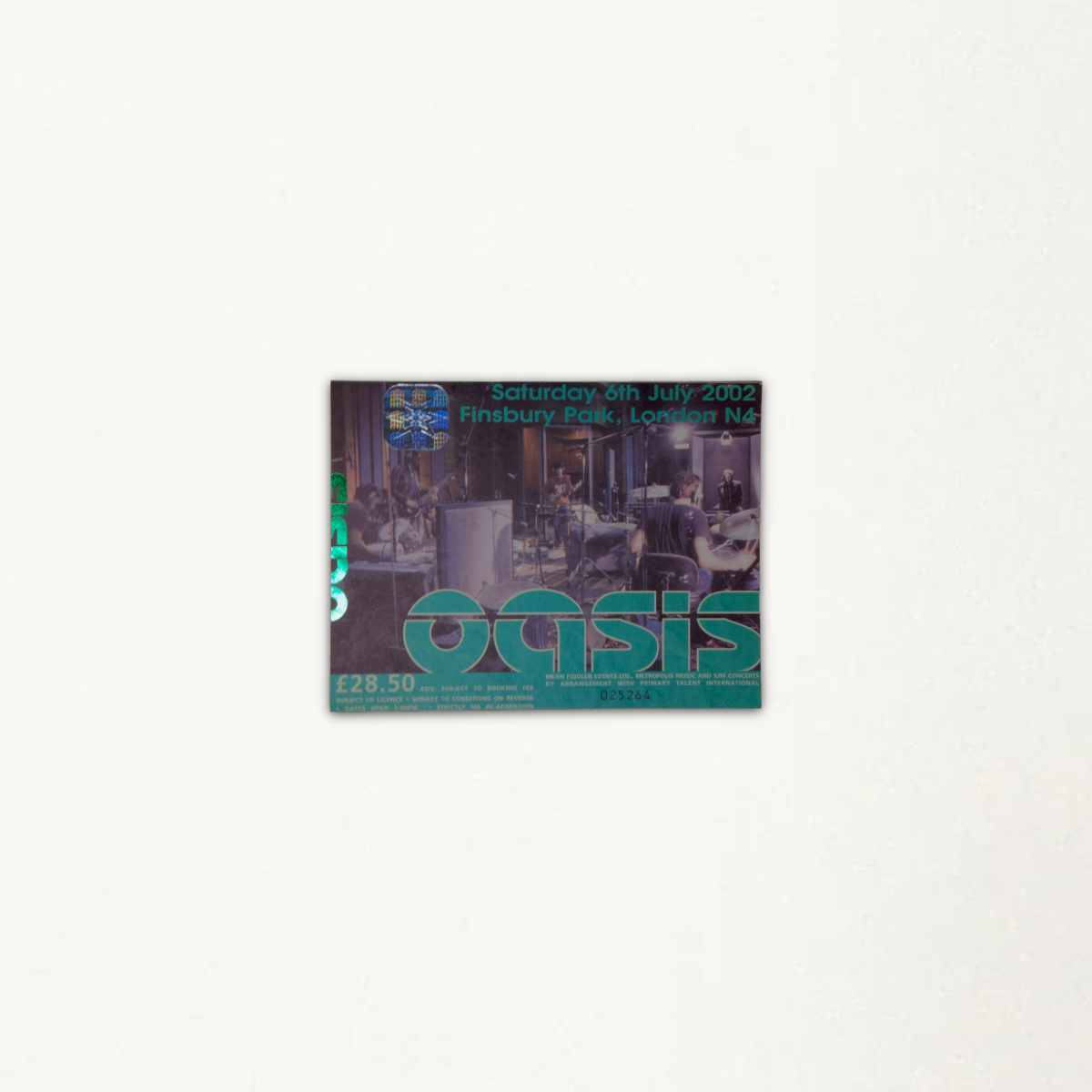 Oasis – Tour Programmes & Matching Ticket Stubs (1997–2002)