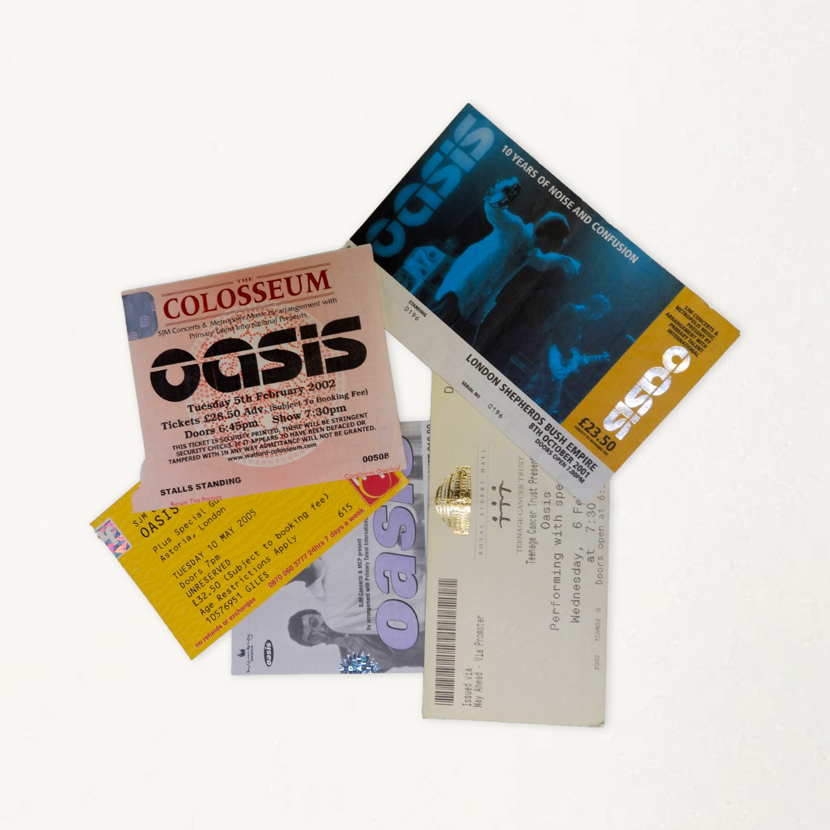 Oasis – Archive Ticket Collection (1997–2005) – Wax Poetics