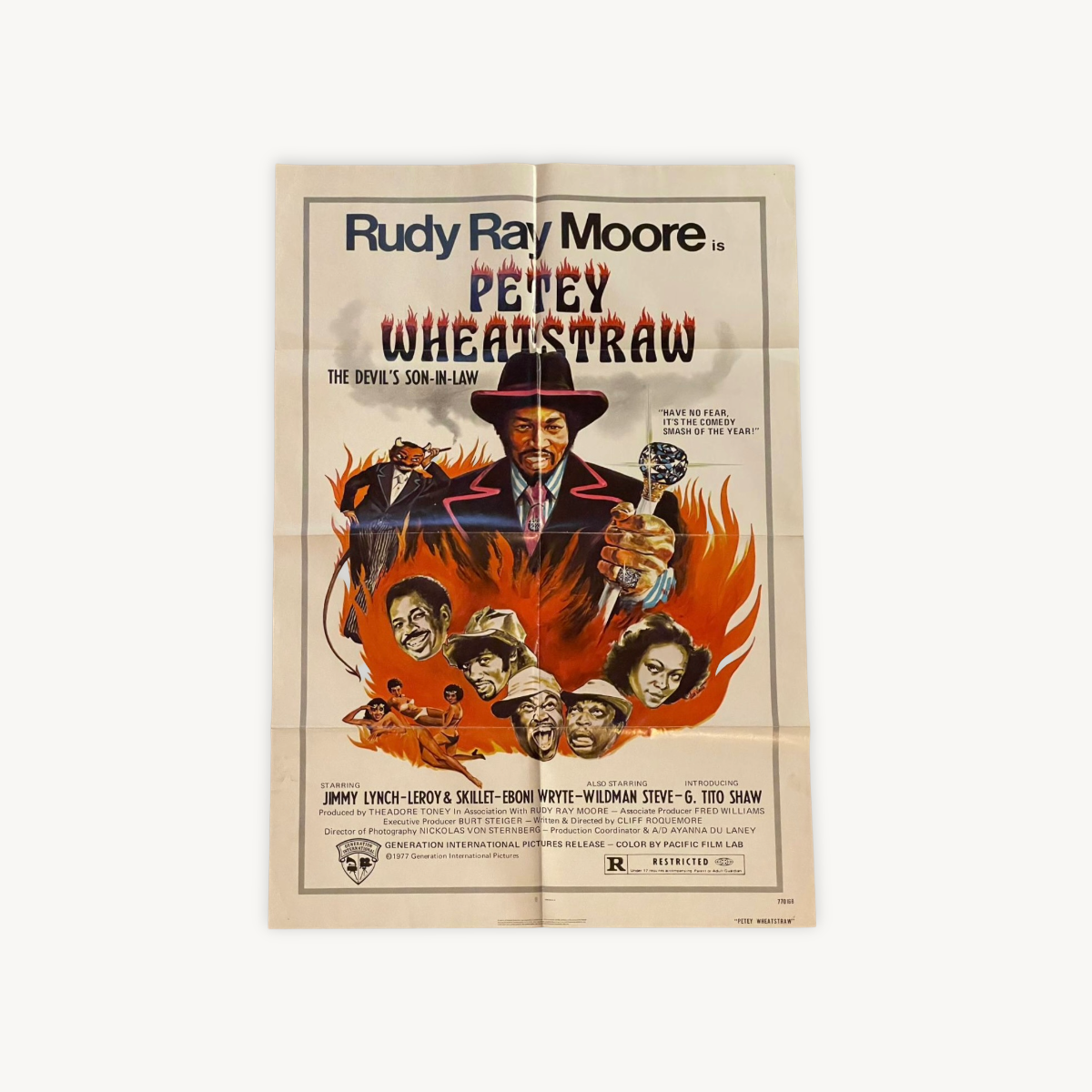Original Blaxploitation Movie Poster - Petey Wheatstraw (1977)