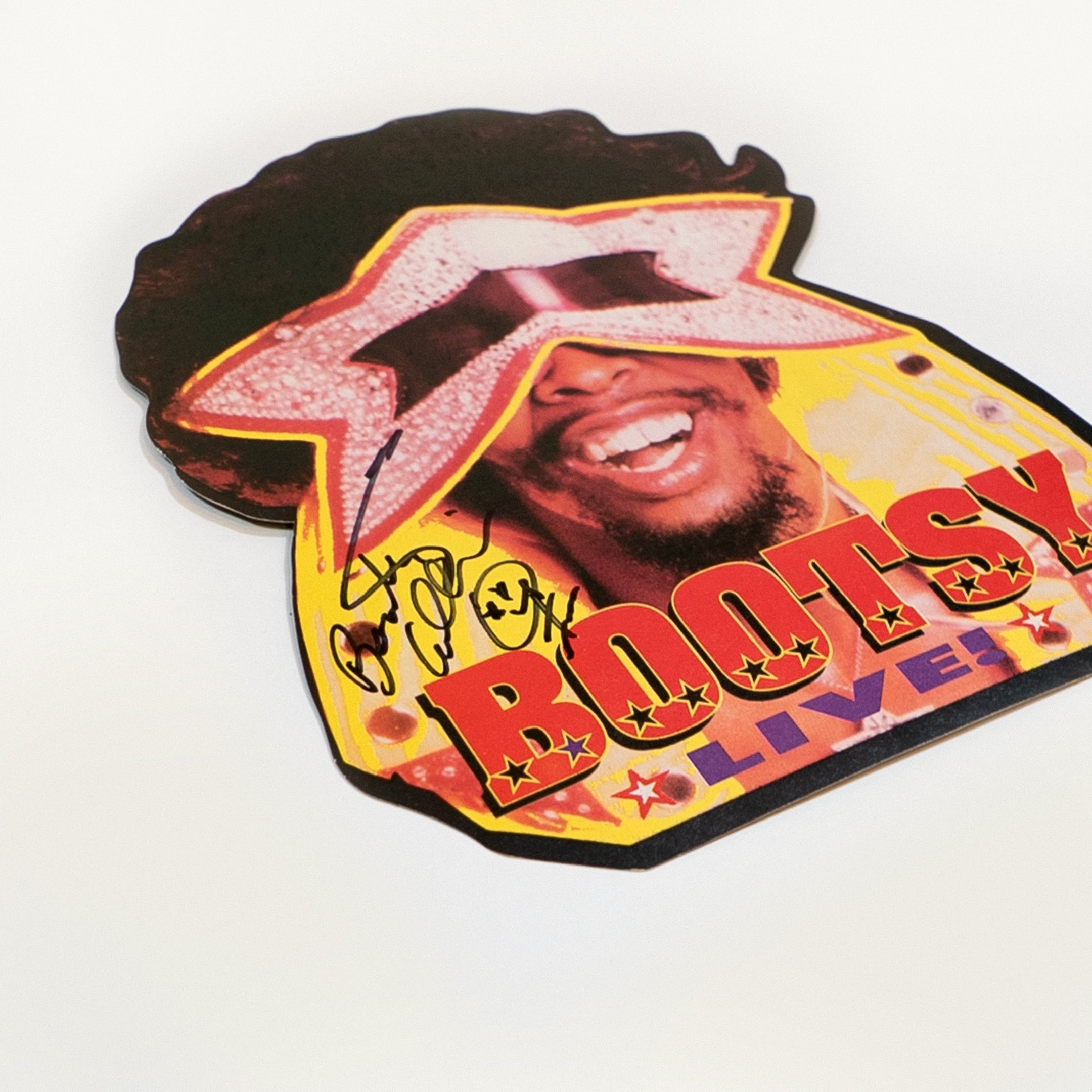 Bootsy Collins Live! Die-Cut Promotional Display Sign (Signed)