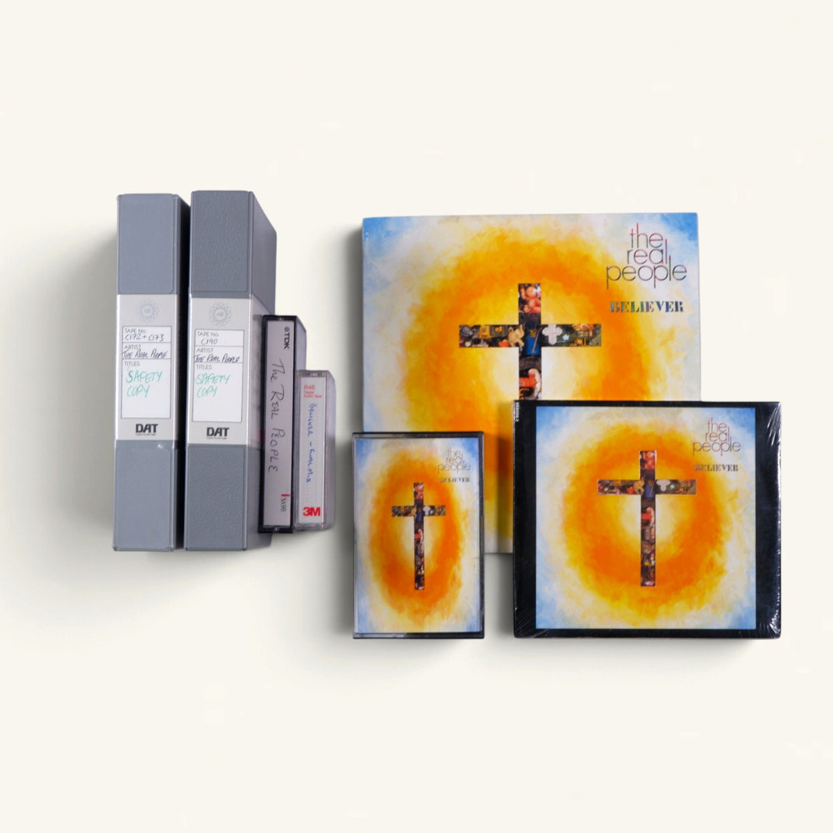 The Real People - ‘Believer’ Bundle: Final Mix DAT, AIR Safety DATs, Mix Cassette + Single (7-Inch, CD, Cassette)