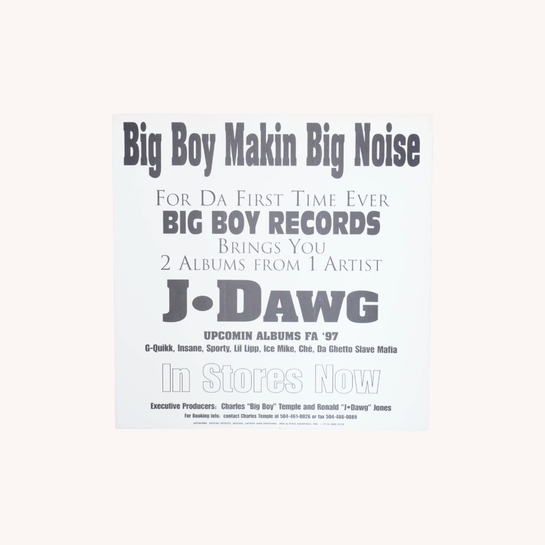 “J-Dawg – Smokin’ & Rollin’” - Original 12” Split-Cover Promotional Flat (1/1)