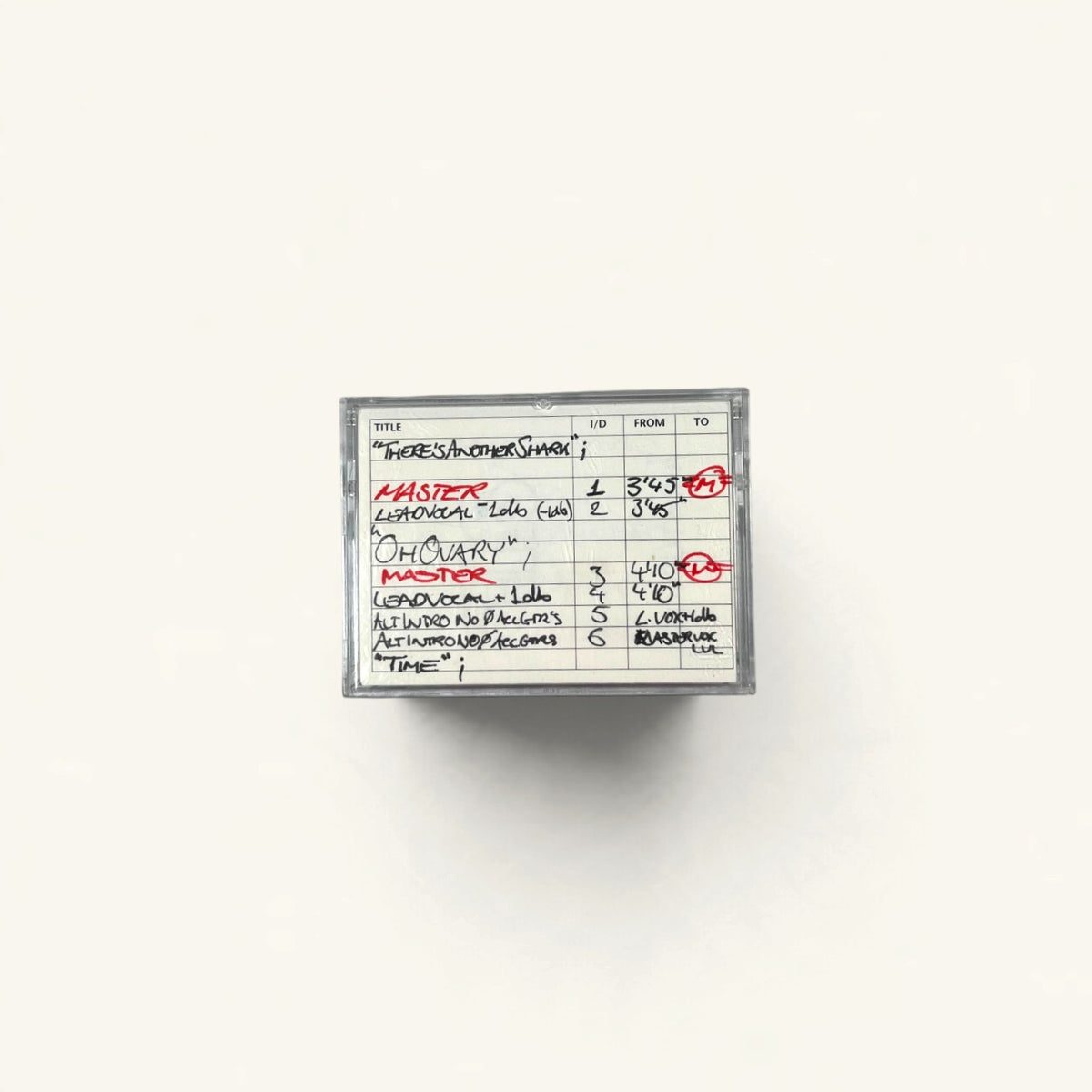S*M*A*S*H - ‘Self Abused’ AIR Studios Album Master Safety DATs 1–3 + Instrumental & Singles DATs + Album
