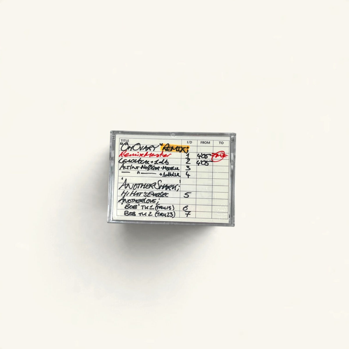 S*M*A*S*H - ‘Self Abused’ AIR Studios Album Master Safety DATs 1–3 + Instrumental & Singles DATs + Album