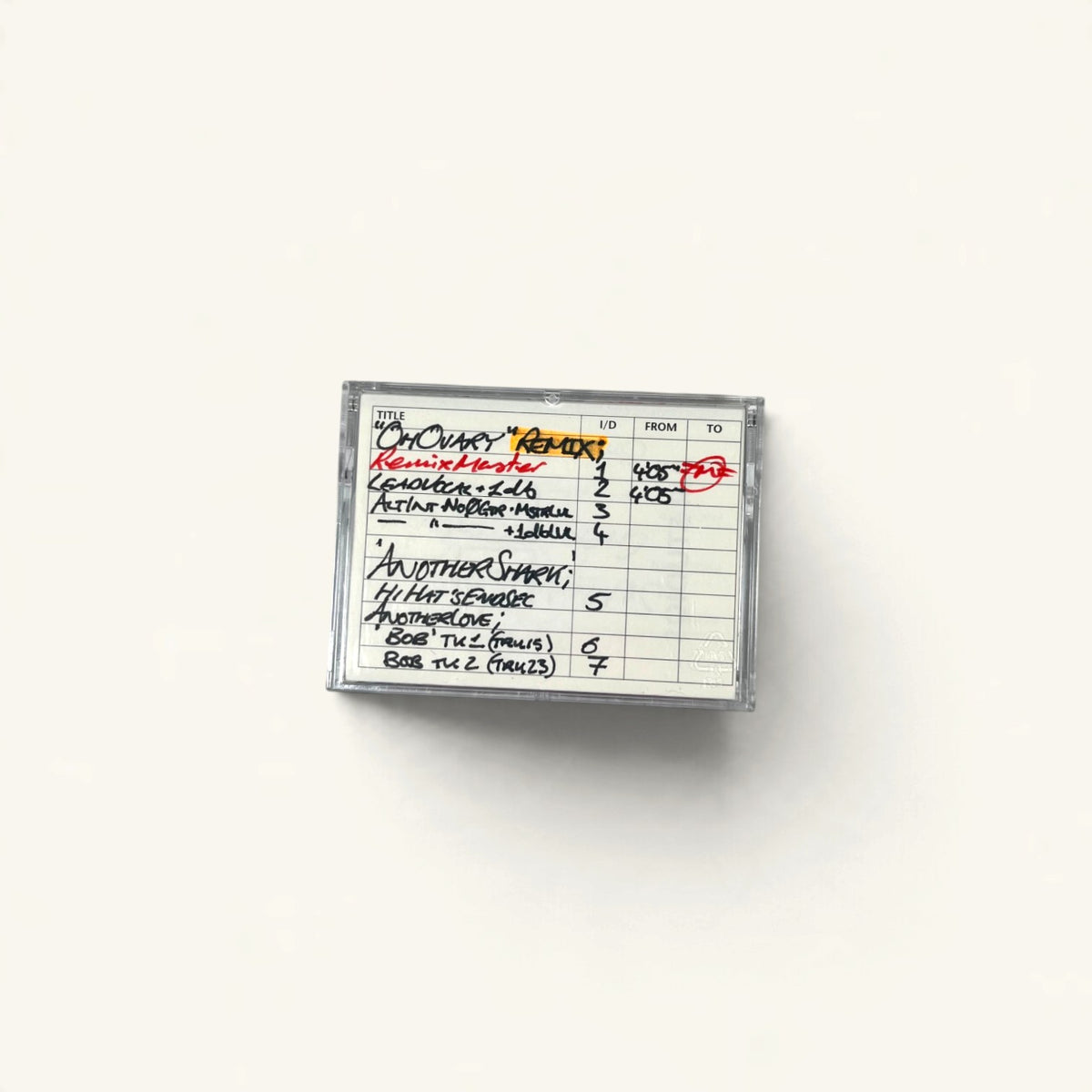 S*M*A*S*H - ‘Self Abused’ AIR Studios Album Master Safety DATs 1–3 + Instrumental & Singles DATs + Album
