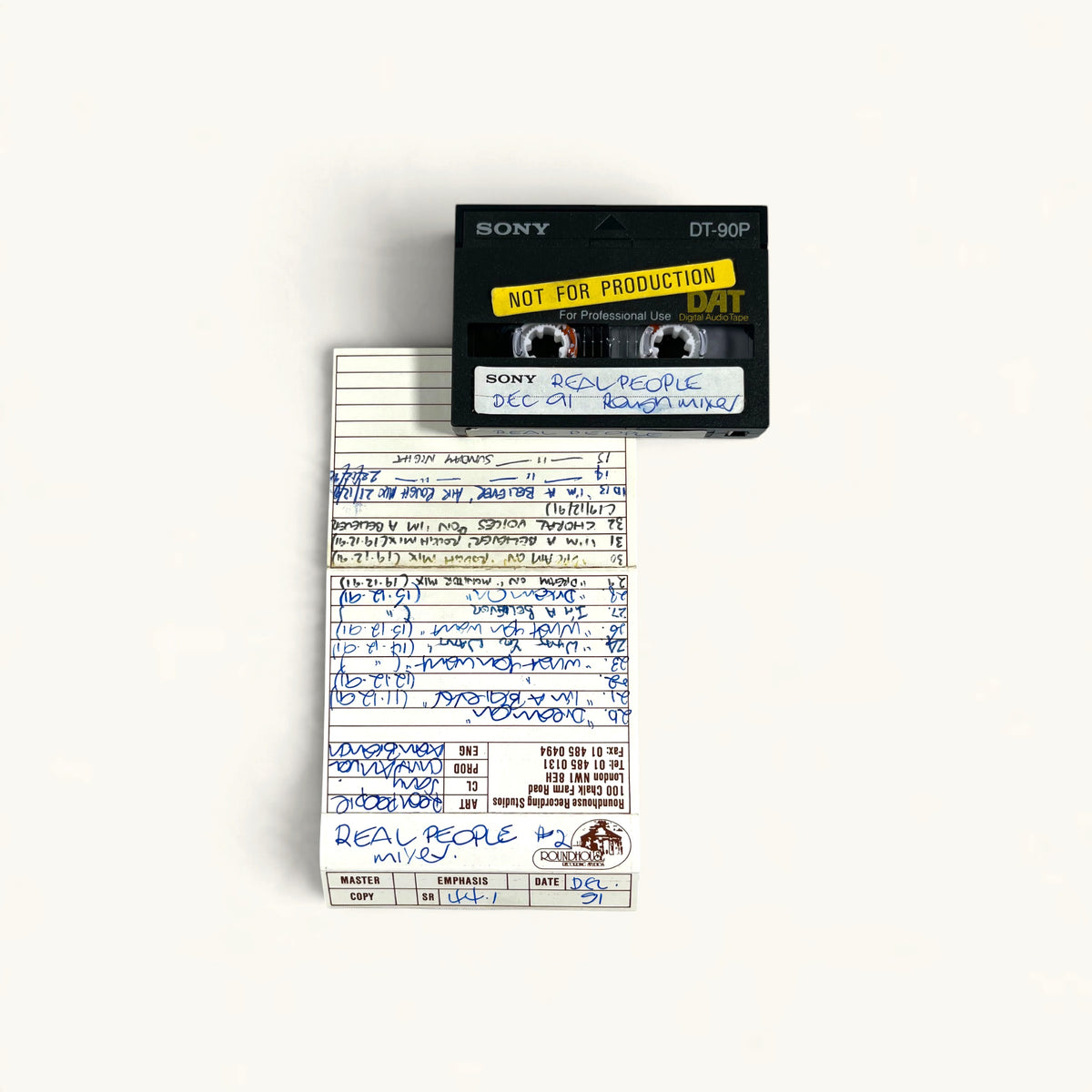 The Real People - Live & Studio Mix DATs x3 (Moles, Roundhouse, AIR, 1991)