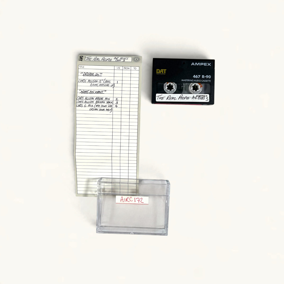 The Real People - ‘Believer’ Bundle: Final Mix DAT, AIR Safety DATs, Mix Cassette + Single (7-Inch, CD, Cassette)
