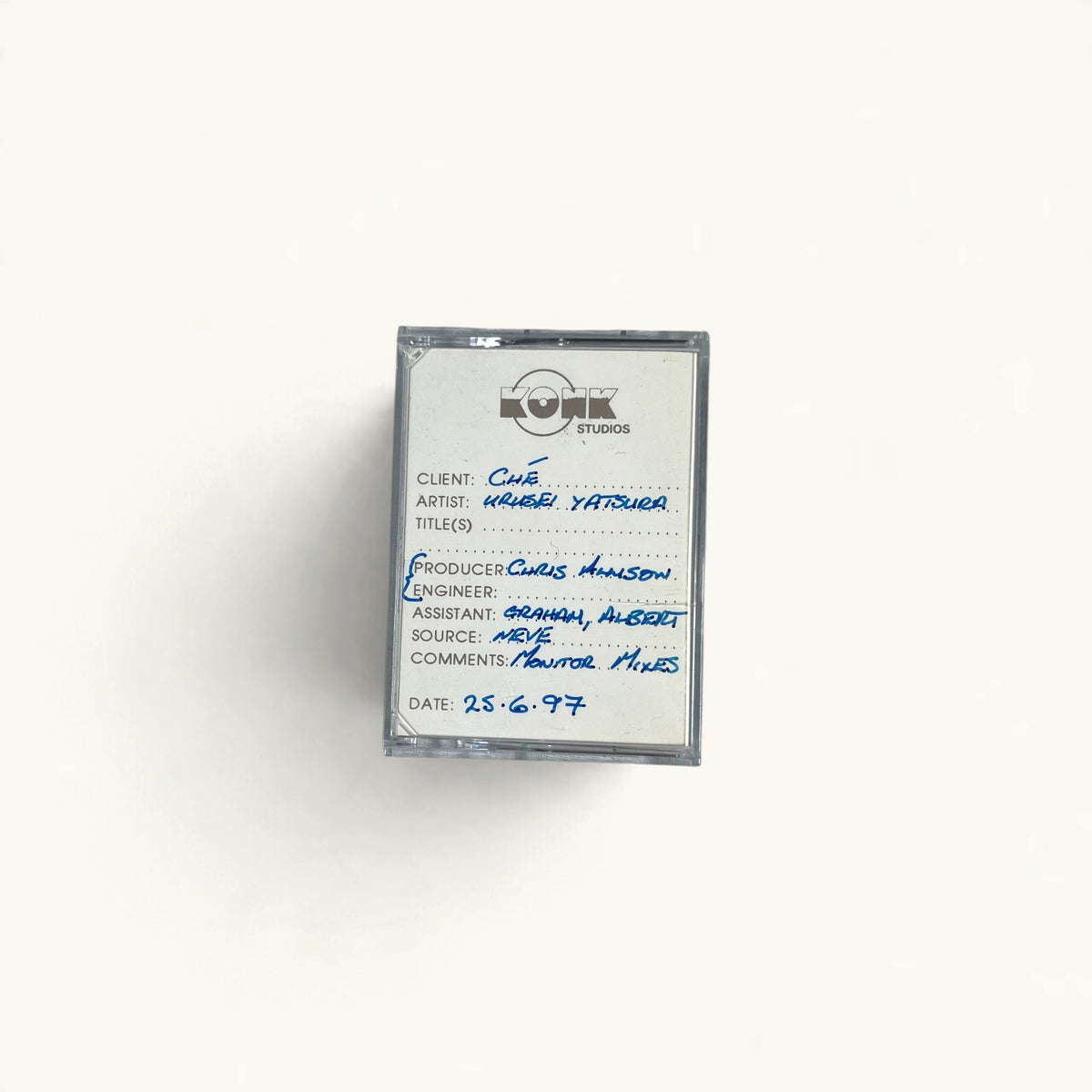 Urusei Yatsura - ‘Slain By’ Album Session DATs x11 + Promo CD, ‘Hello Tiger’ & ‘Slain By Elf’ Singles