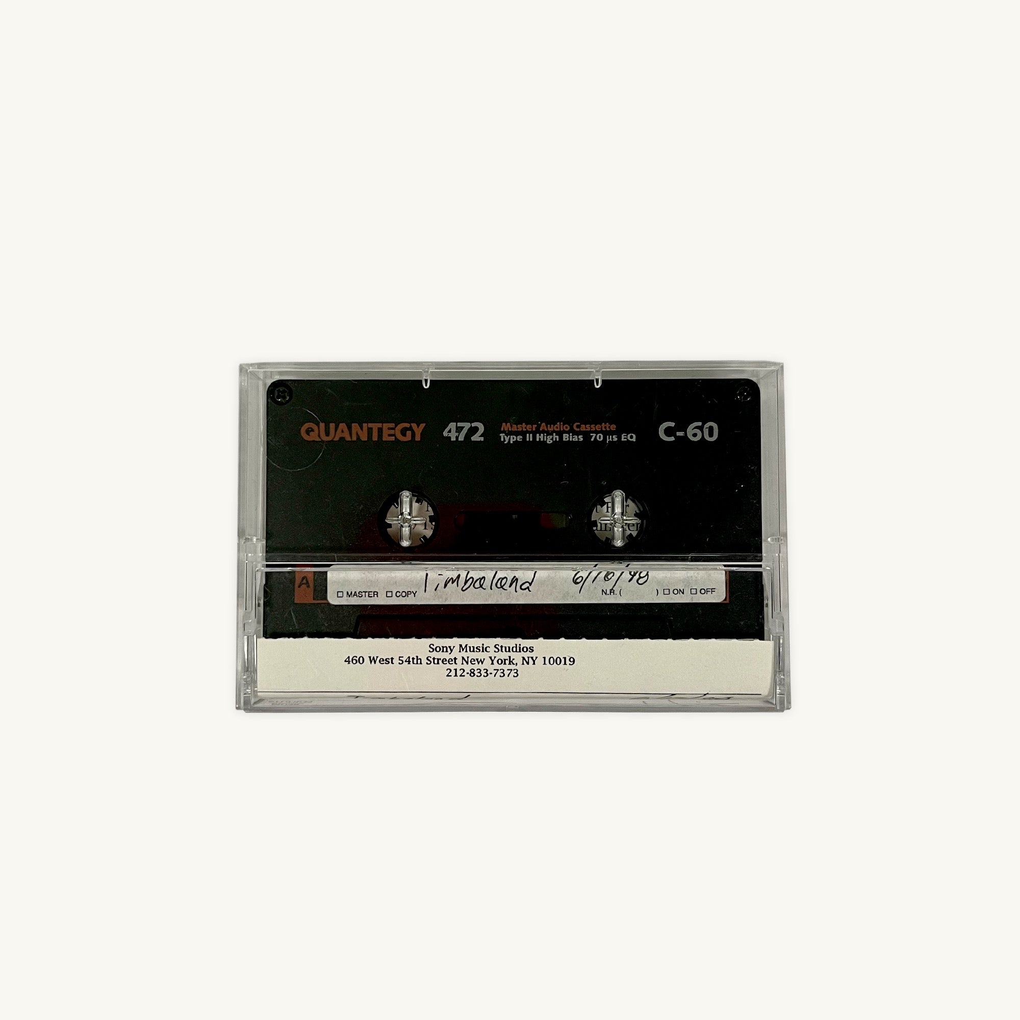 Timbaland - Unreleased Cassette Recording Featuring “Mocha Track” and Twista-Associated Material