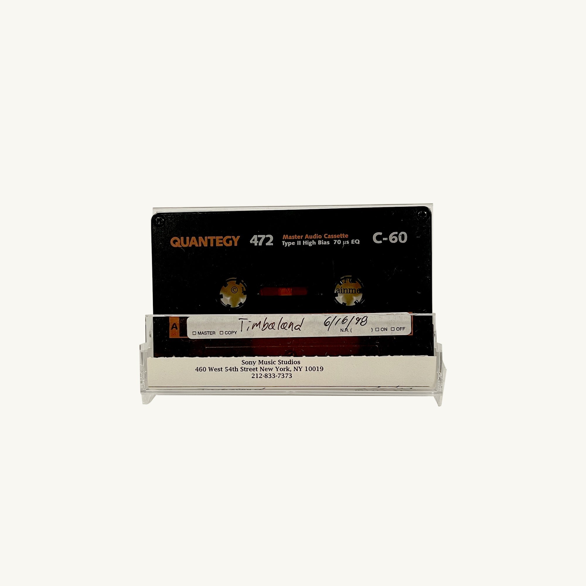 Timbaland - Unreleased Cassette Recording Featuring “Mocha Track” and Twista-Associated Material