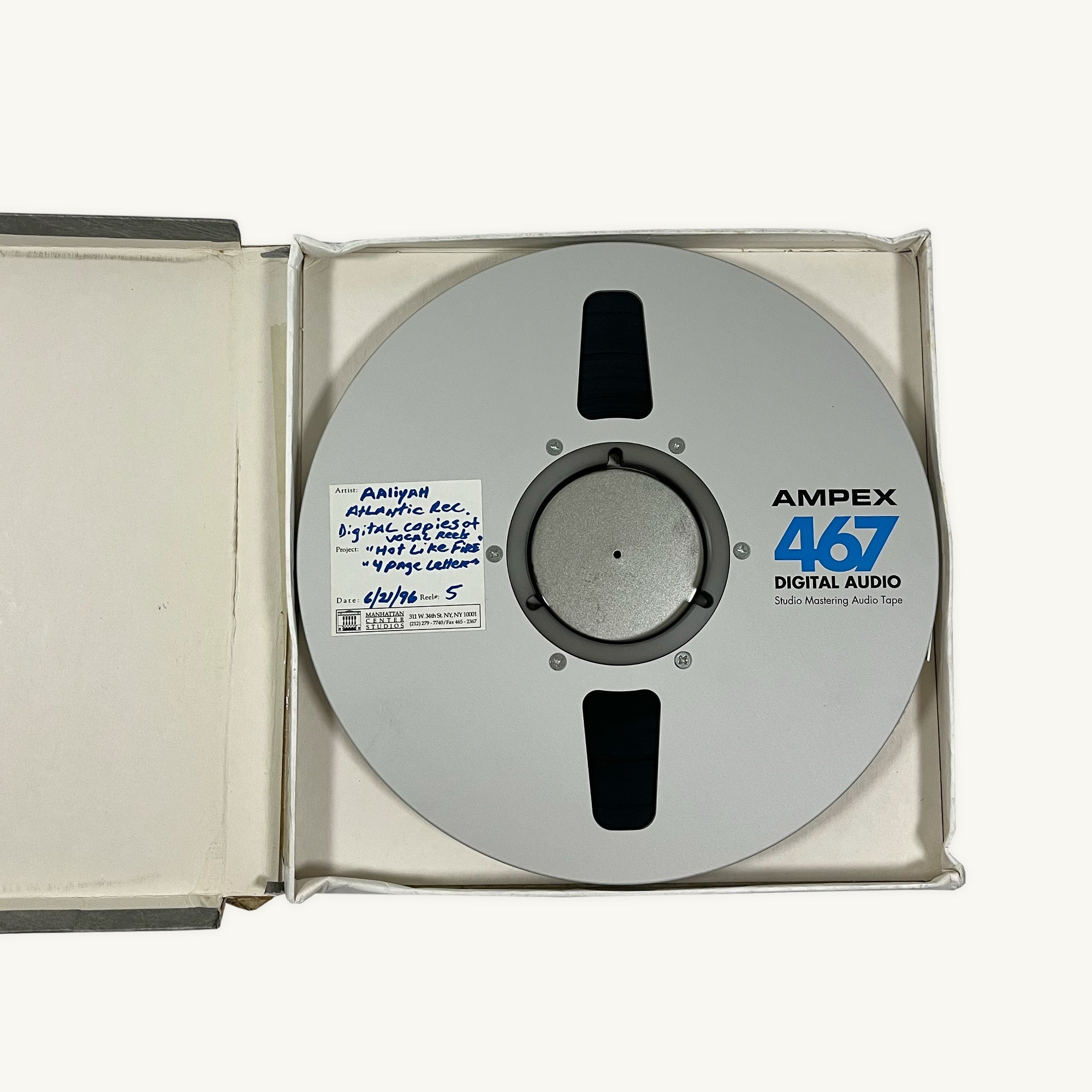 Aaliyah Digital Master and Safety Copy Package (1996) "Hot Like Fire", "Four Page Letter" (1996) Pack Of 2
