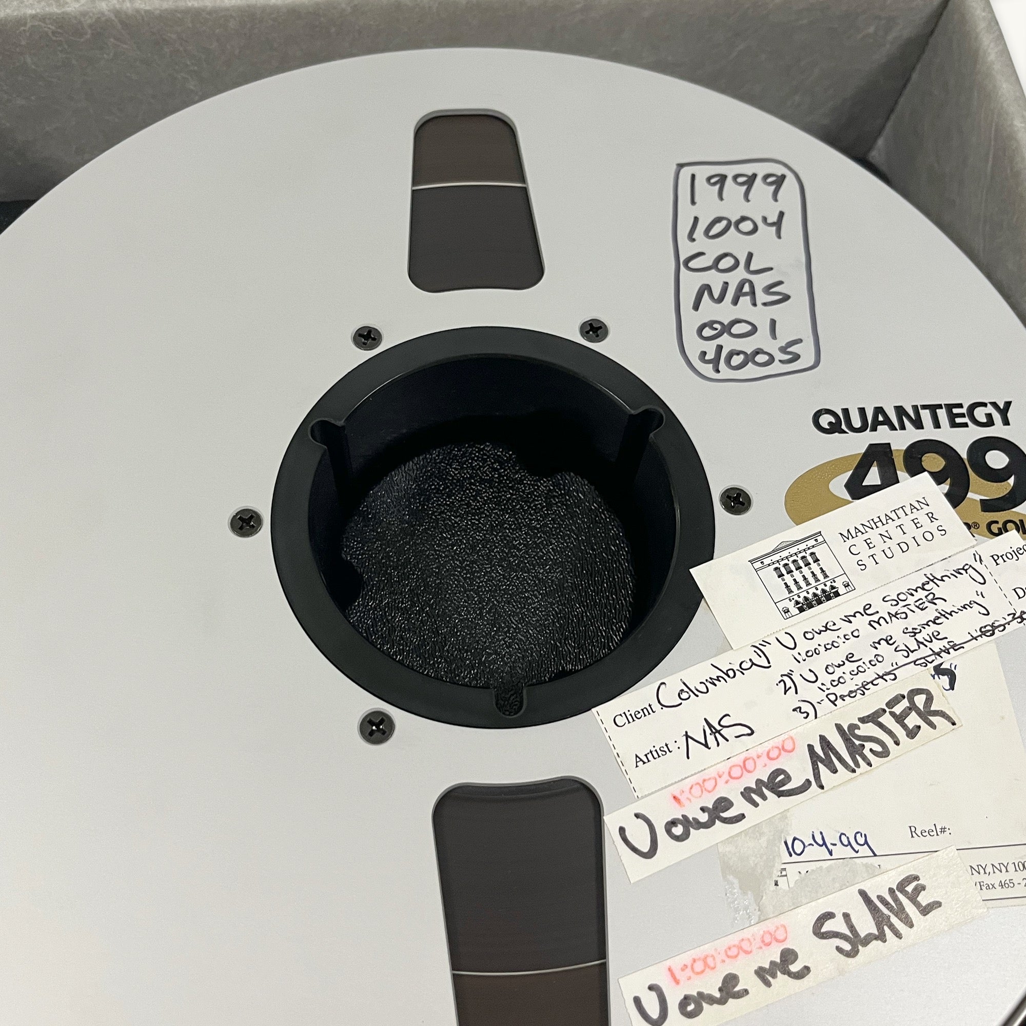 Nas feat. Ginuwine - “You Owe Me” Studio Master Package with Handwritten Lyrics