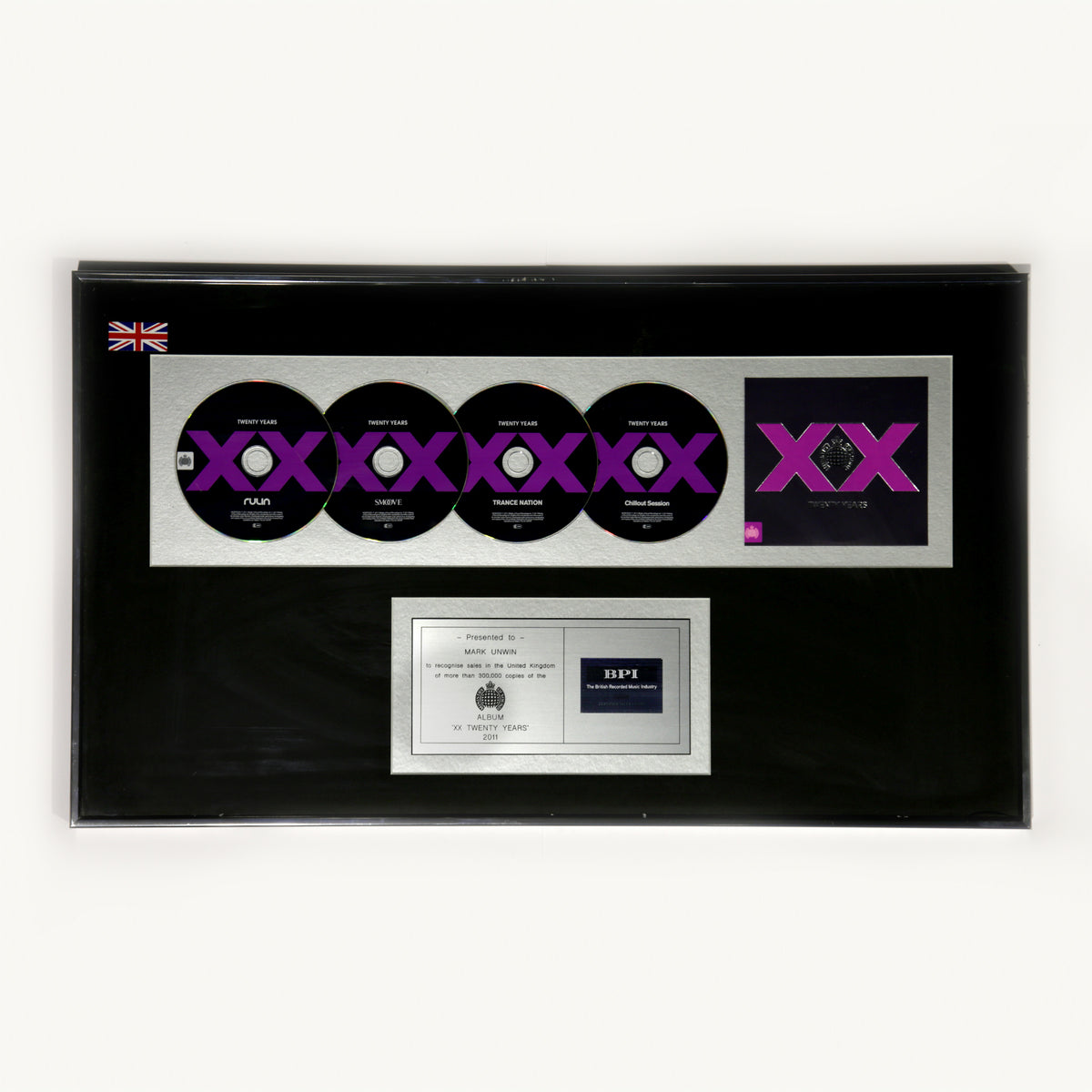 Ministry of Sound ‘XX Twenty Years’ Platinum Sales Award (2011)