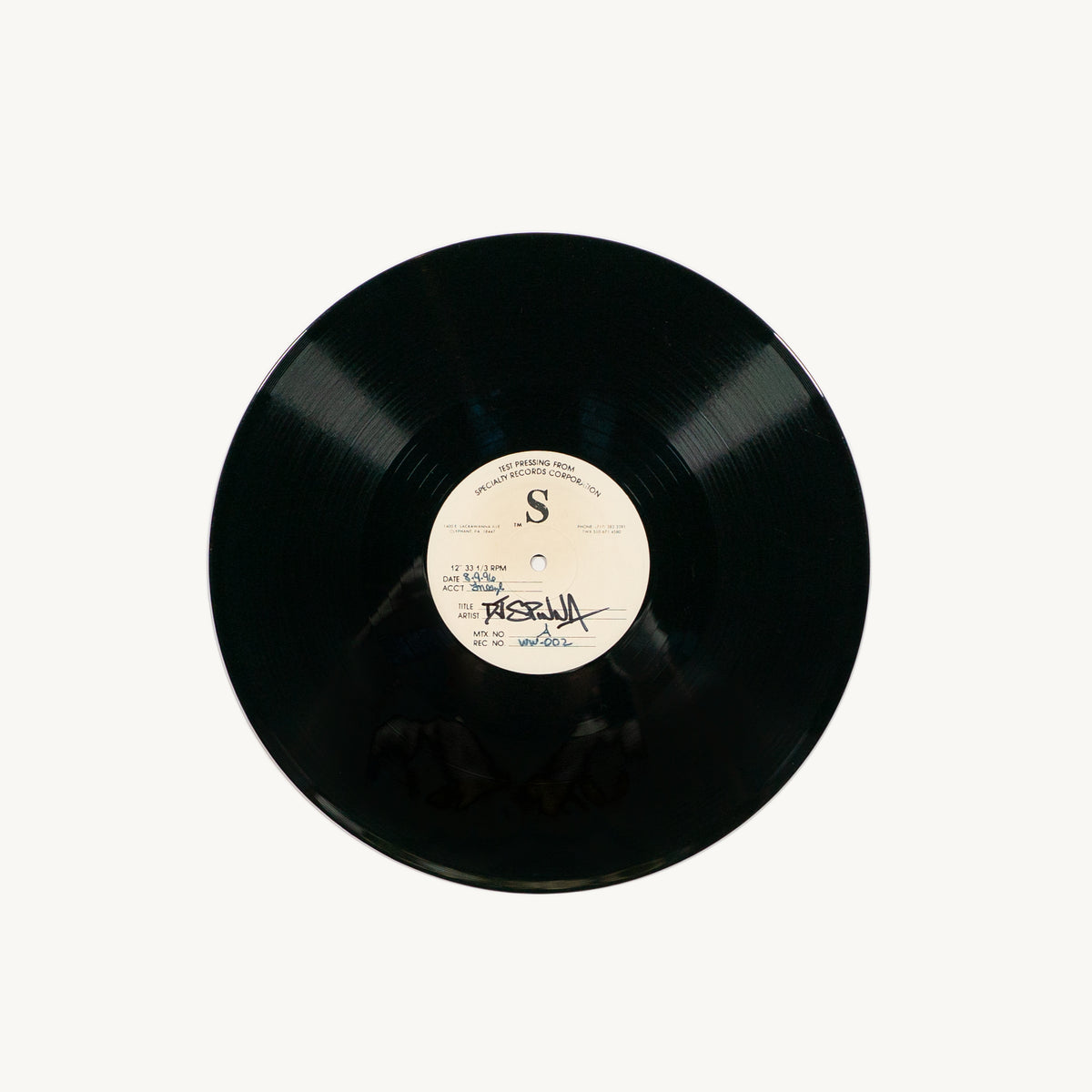 Unreleased Test Pressing (1996)