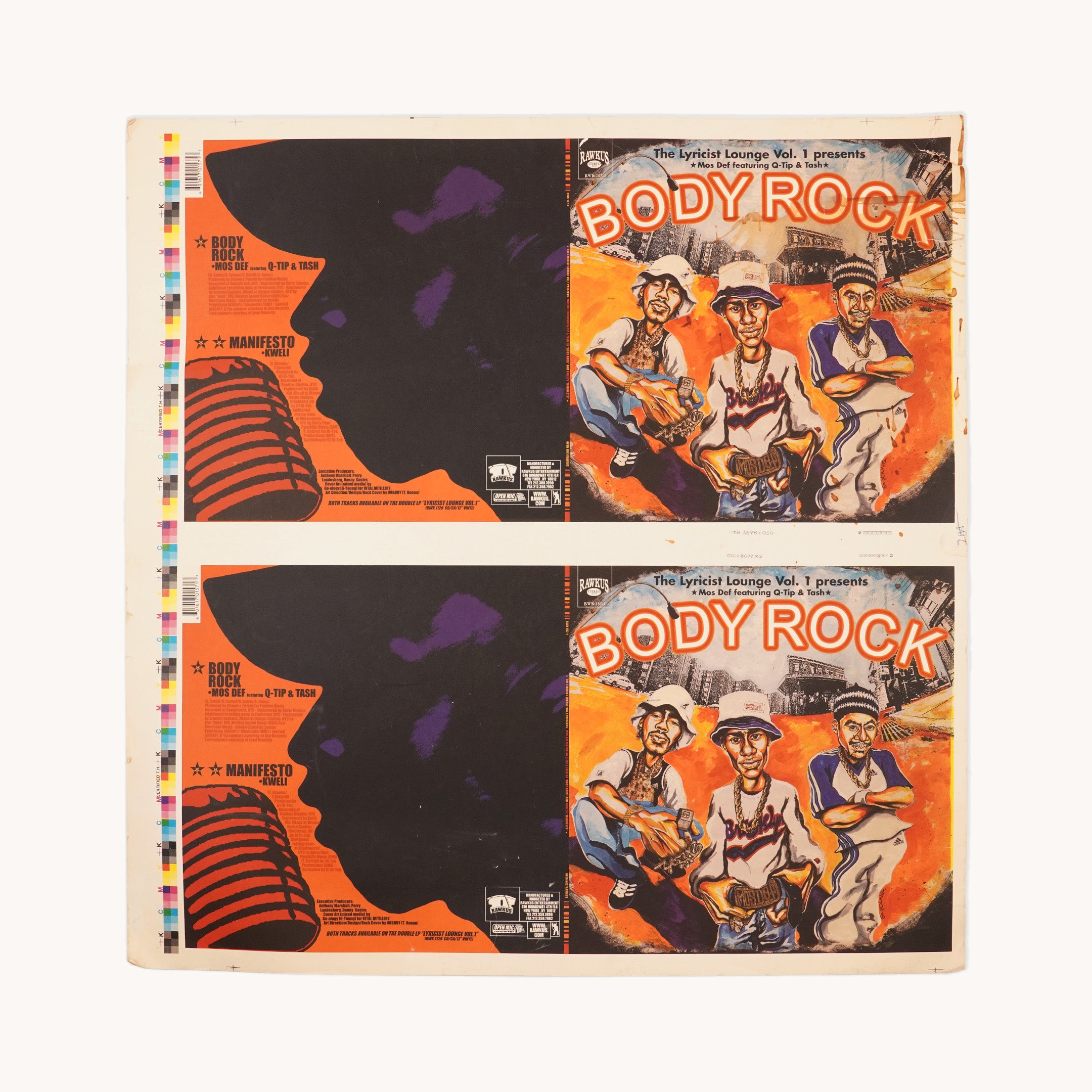 Reverse-board print of GE-OLOGY's original iconic 'Body Rock