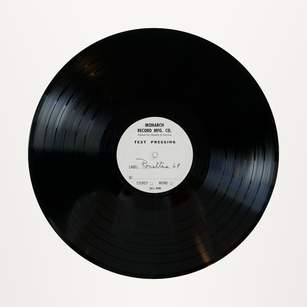 The Ronettes – Presenting the Fabulous Ronettes Test Pressing
