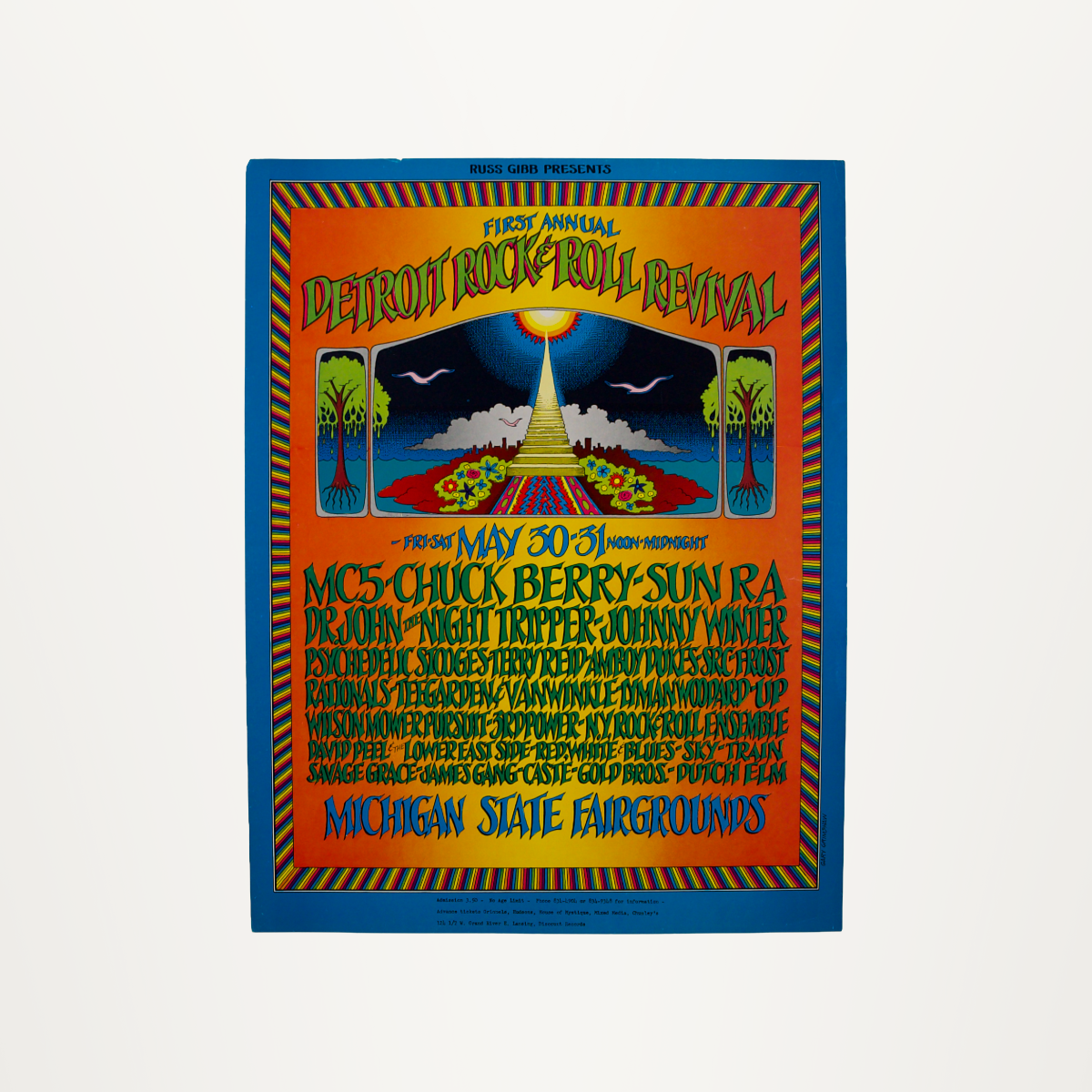 First Annual Detroit Rock & Roll Revival Concert Poster