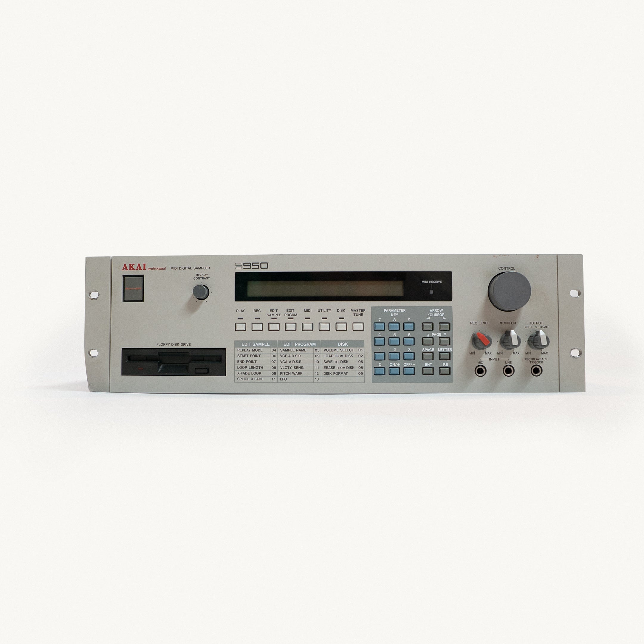 Akai S950 Sampler & Original Floppy Disk Archive