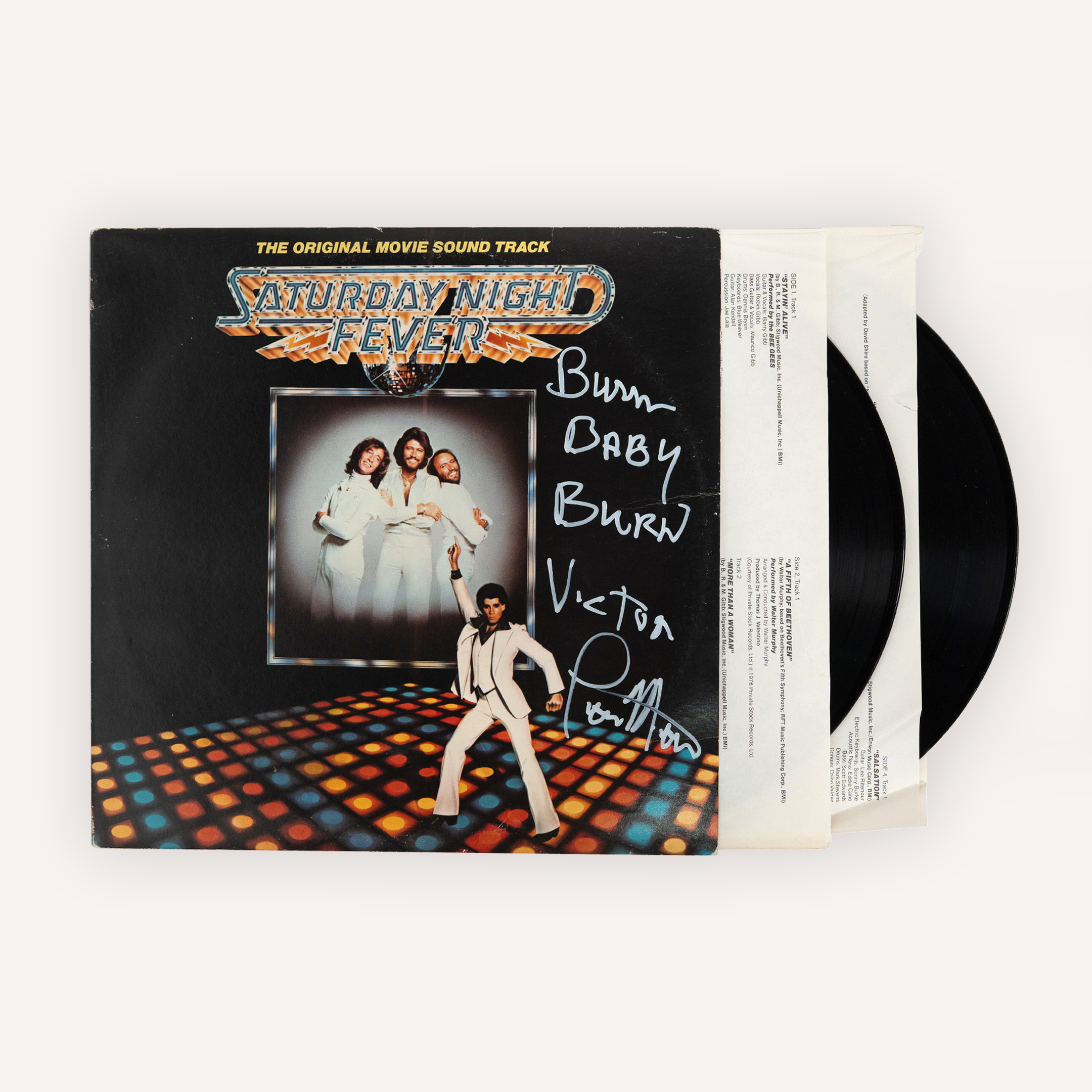 Tom Moulton Signed Saturday Night Fever LP