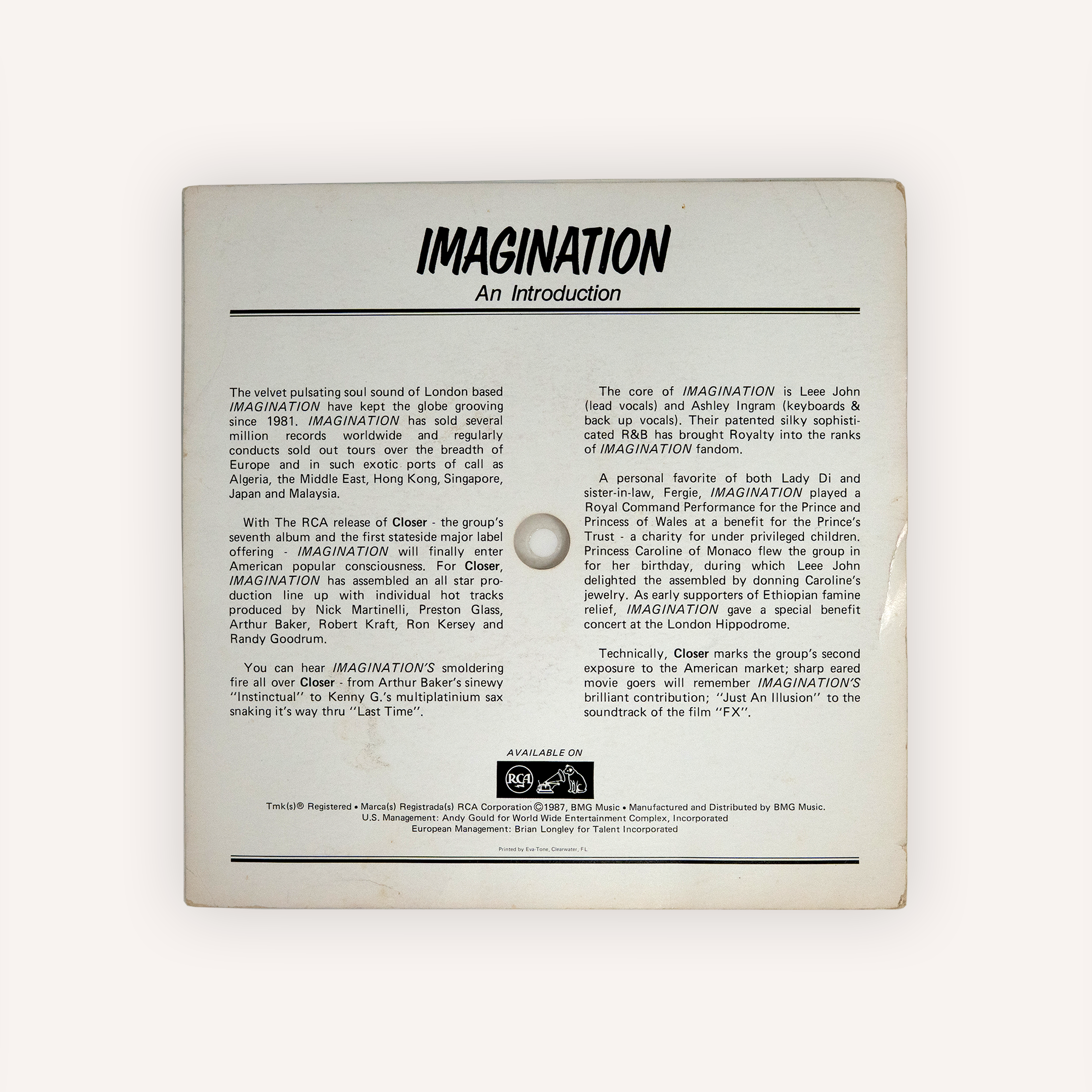 Imagination Flexi Promo 45 (1987)