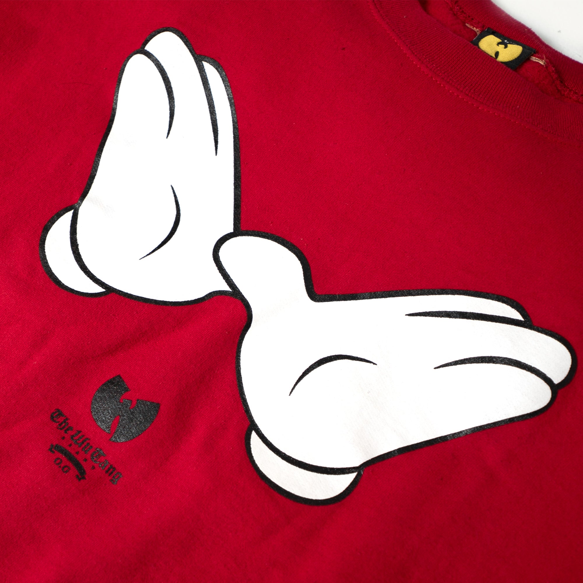 Wu Wear 'Cartoon Hands' Crewneck — Pop-Art Parody Graphic