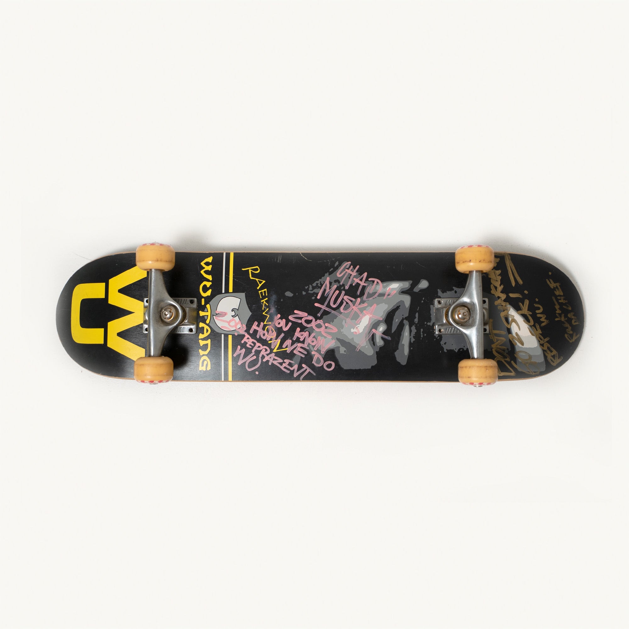 Vision Street Wear x Wu-Tang Clan — Raekwon Skateboard, Ridden and Signed by Chad Muska and Raekwon (2001/2002)