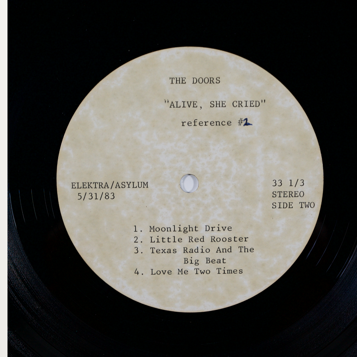 The Doors – Alive, She Cried Reference #2 Vinyl