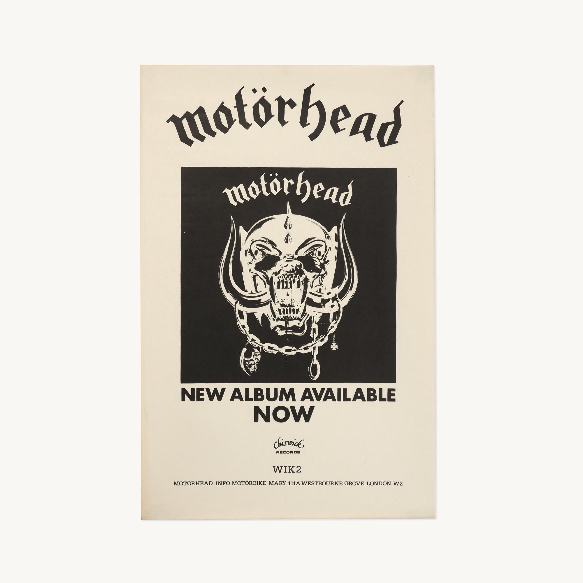 Motorhead Poster – Wax Poetics