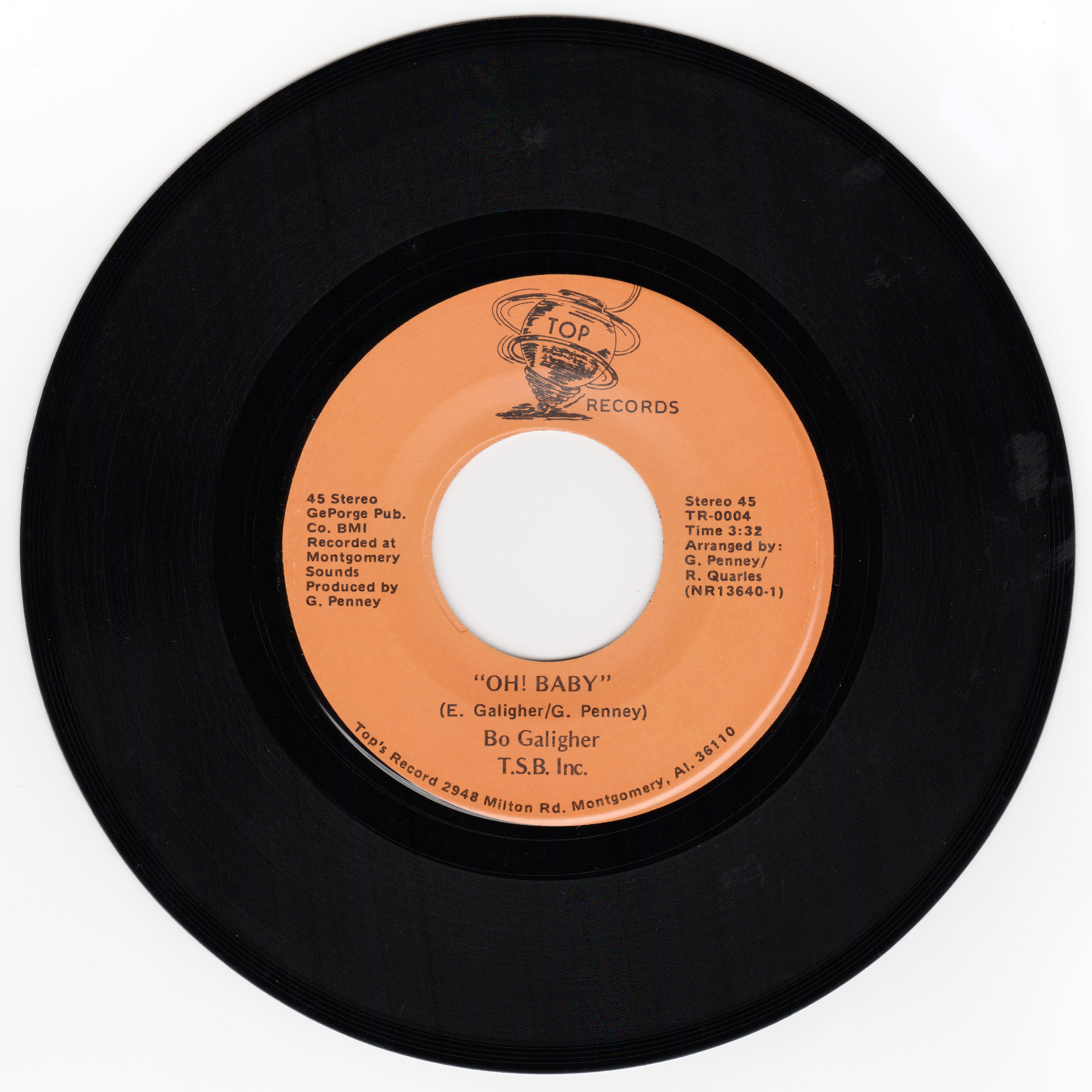 OH BABY - BO GALIGHER