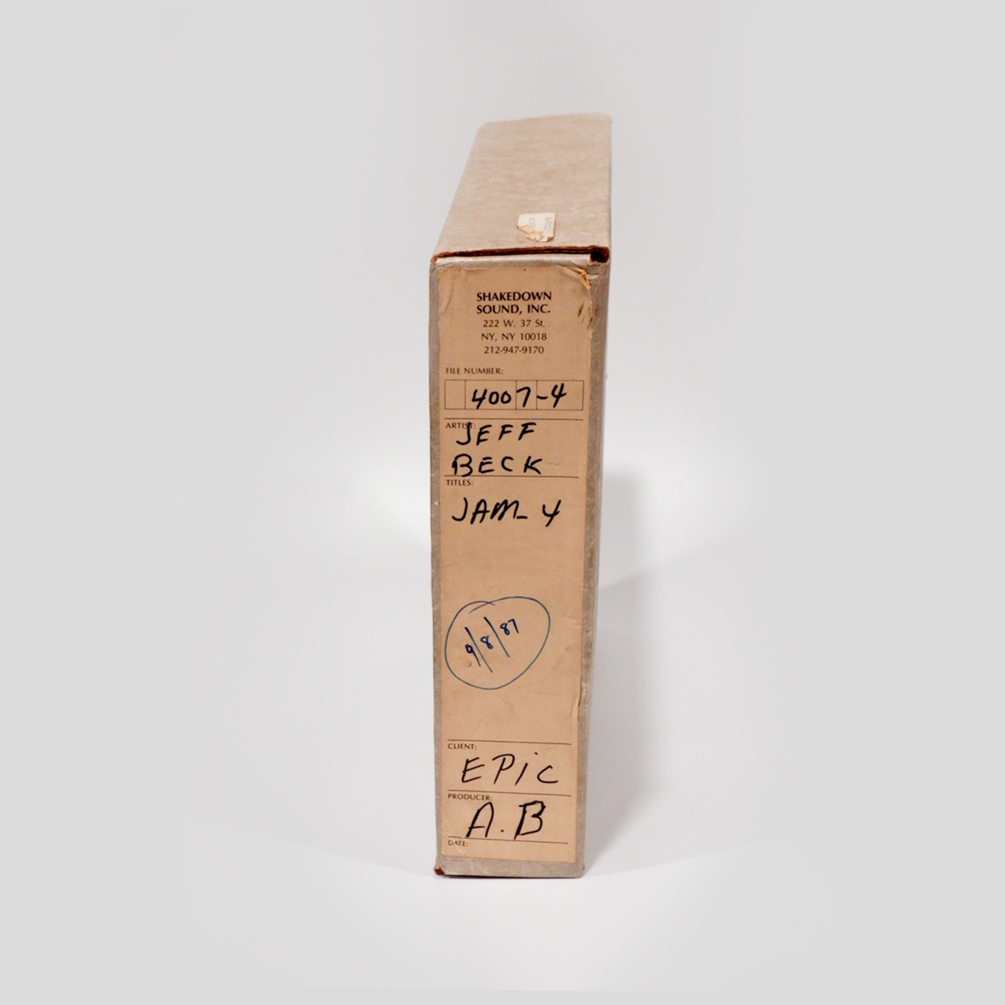 8. MASTER STUDIO TAPE - JEFF BECK JAM 4 - 2.jpg