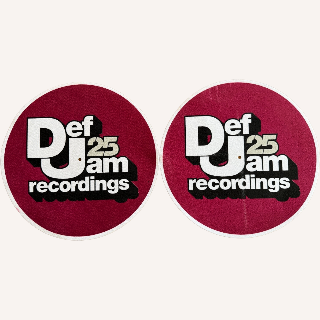 Def Jam 25th Anniversary Slipmats - Official Label Issue