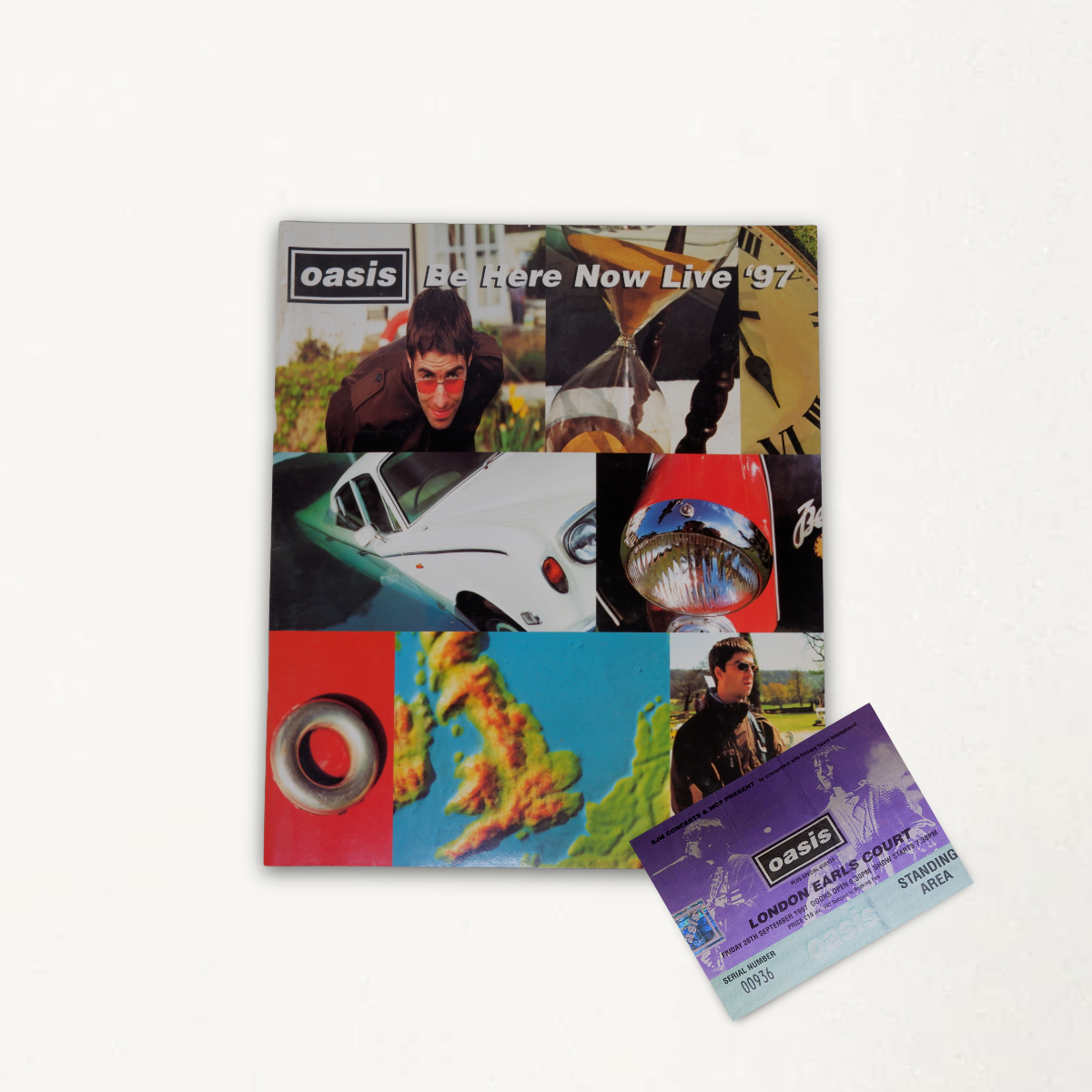 Oasis – Tour Programmes & Matching Ticket Stubs (1997–2002)