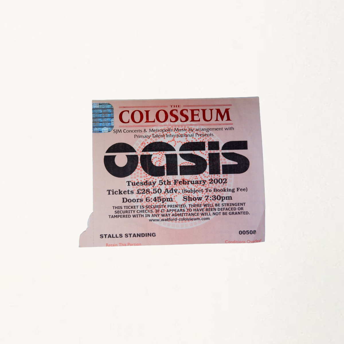 Oasis – Archive Ticket Collection (1997–2005)