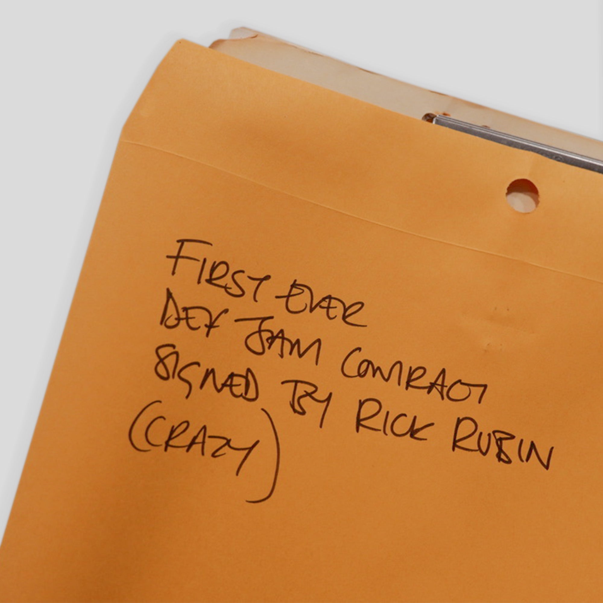Def Jam Records – First-Ever Signed Contract (Rick Rubin