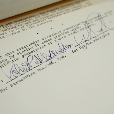 Def Jam Records – First-Ever Signed Contract (Rick Rubin 1984)