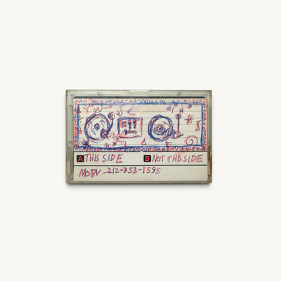 Moby – original hand-drawn DJ demo cassette, c. 1987–88 — photograph 1