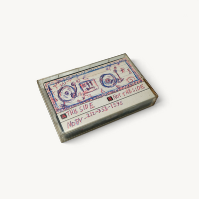 Moby – original hand-drawn DJ demo cassette, c. 1987–88 — photograph 2