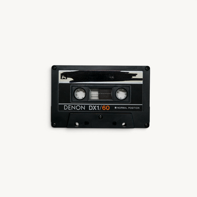 Moby – original hand-drawn DJ demo cassette, c. 1987–88 — photograph 6