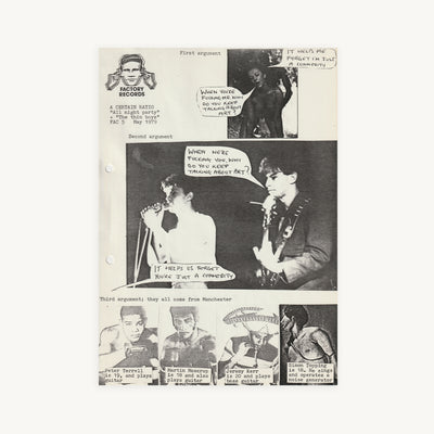 Factory Records Poster – A Certain Ratio “All Night Party / The Thin Boys” (FAC 5, 1979)