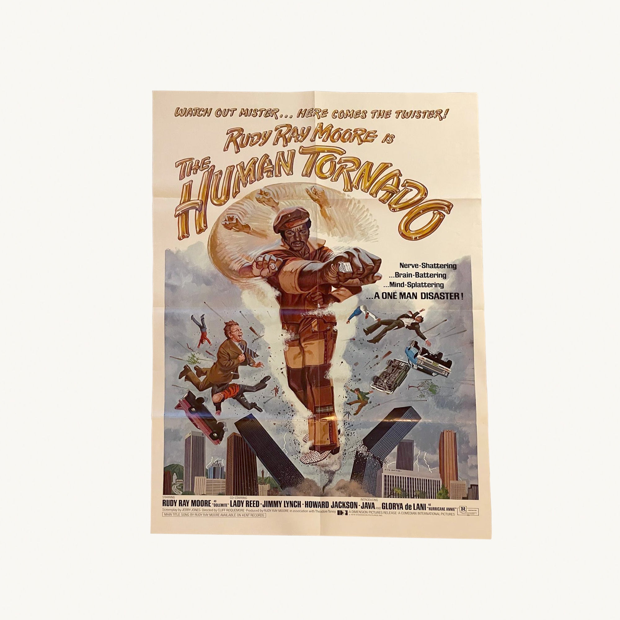 Original Blaxploitation Movie Poster - The Human Tornado (1976)