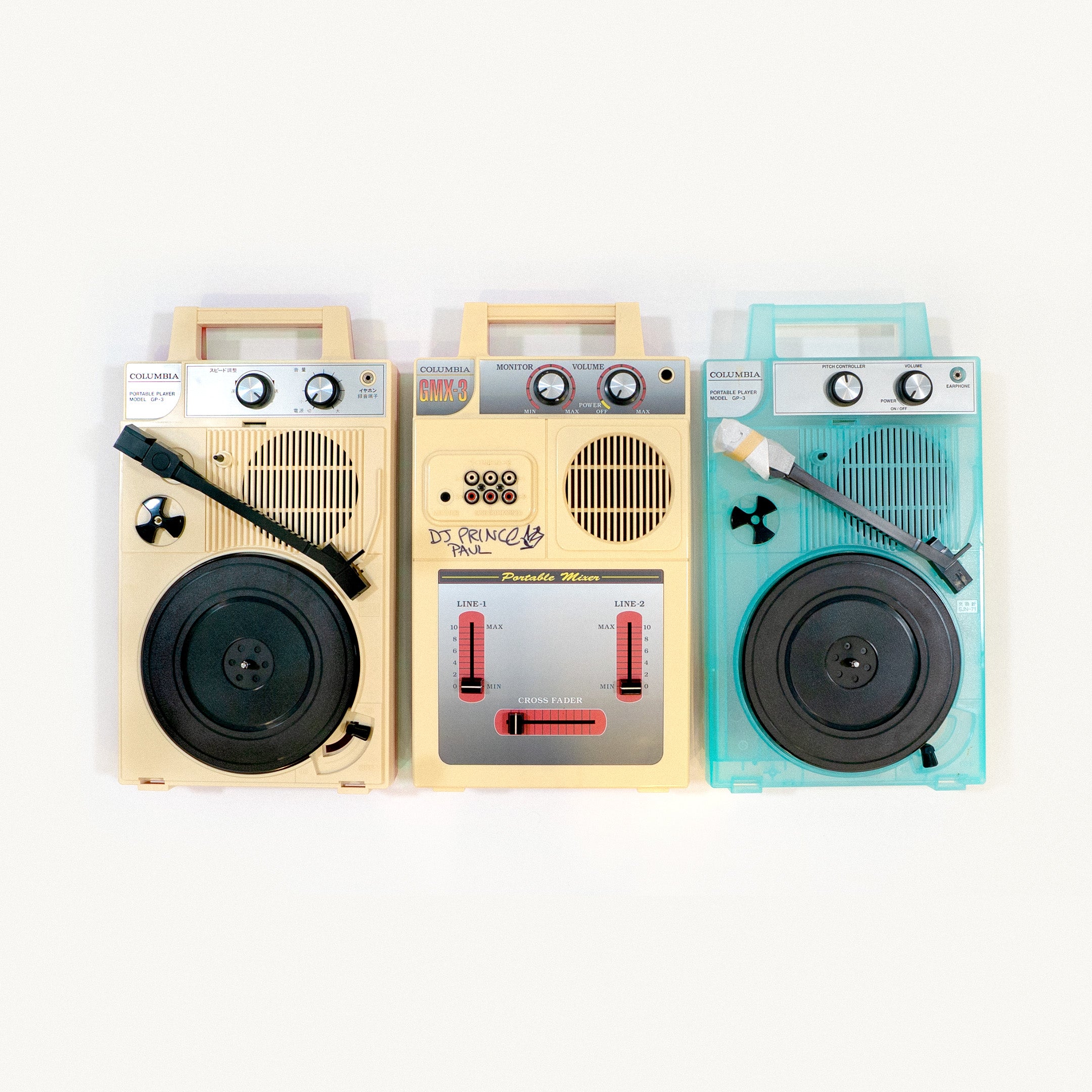 Prince Paul’s Vintage Columbia GP-3 Portable DJ Setup