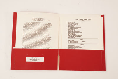 Don Blackman 1992 Press Kit with Peanut Butter Illustration