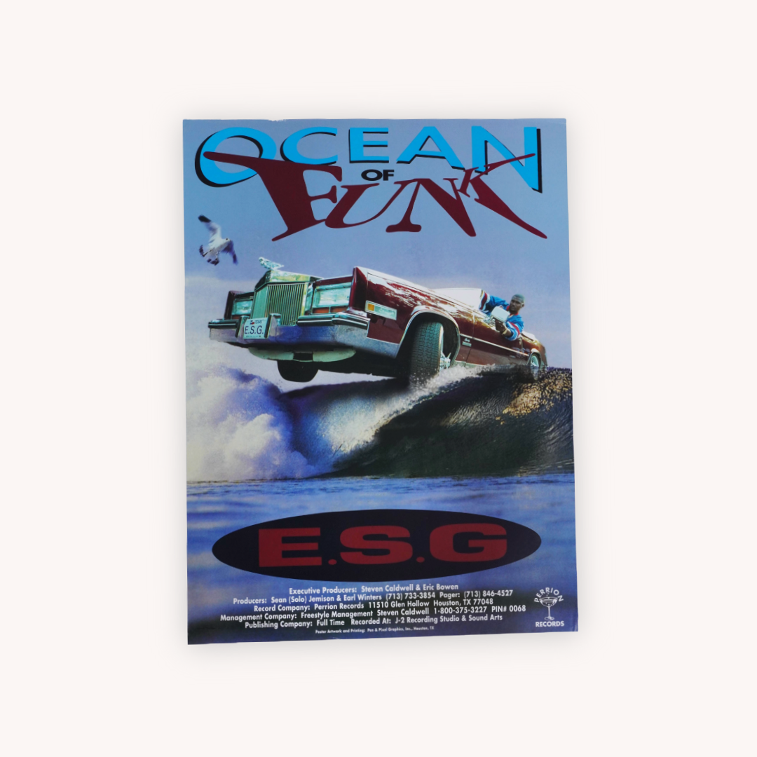“E.S.G. – Ocean of Funk” - Original Promotional Poster (Signed & Sealed)