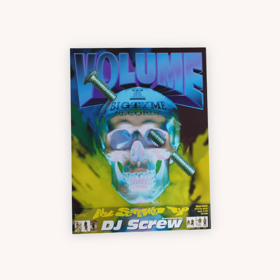 “DJ Screw – All Screwed Up Vol. 2” - Original Promotional Poster (Signed & Sealed)