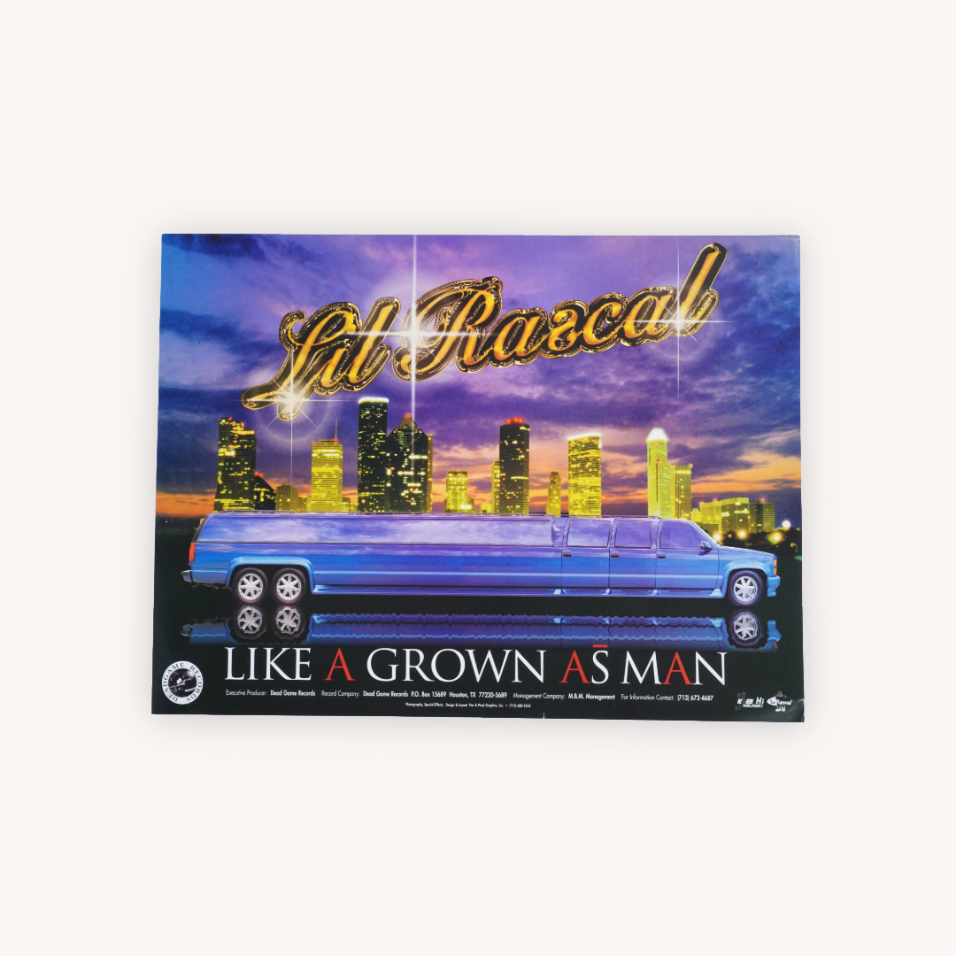 “Lil Rascal - Like a Grown Ass Man” - Original Promotional Poster (Signed & Sealed)