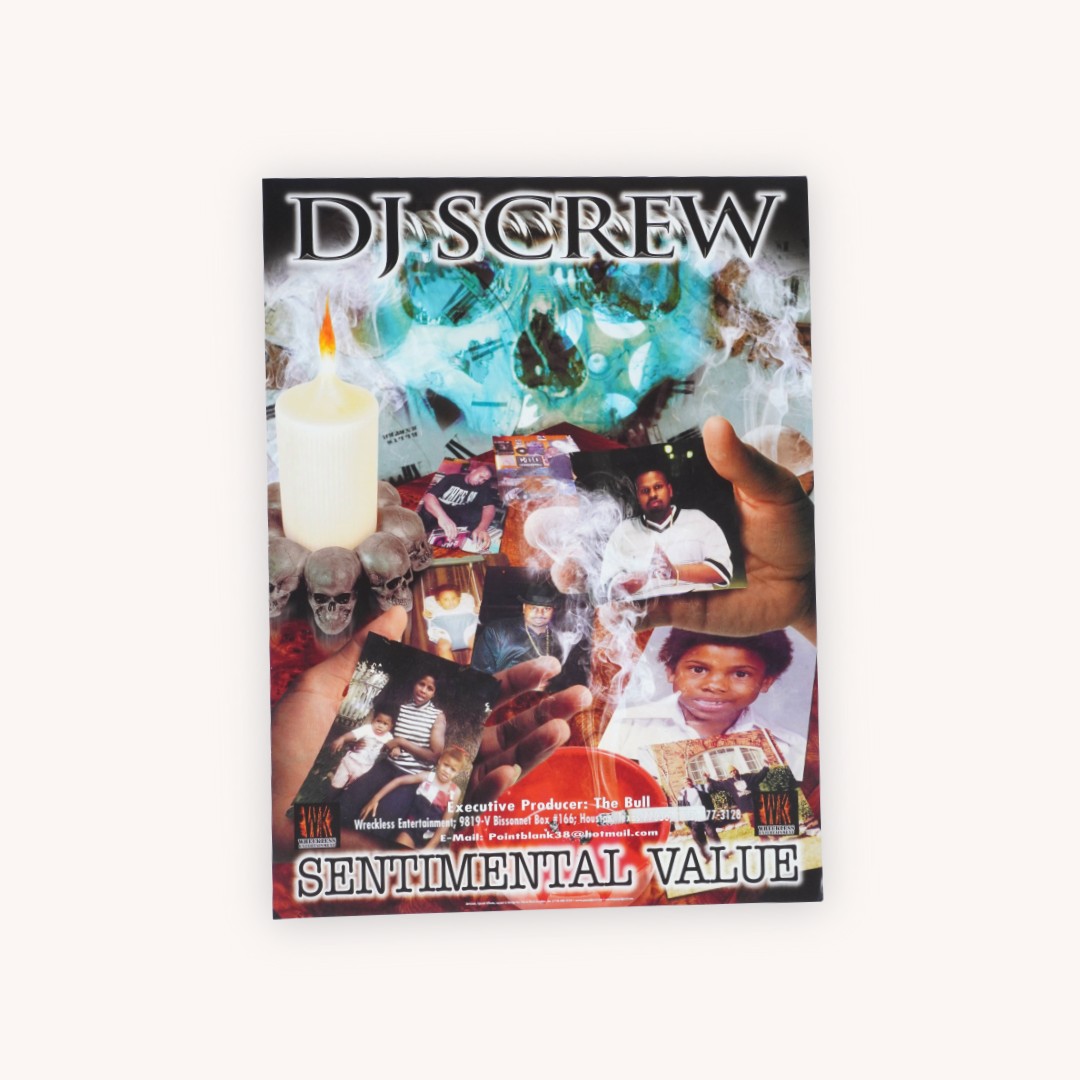 “DJ Screw – Sentimental Value” - Original Promotional Poster (Signed & Sealed)