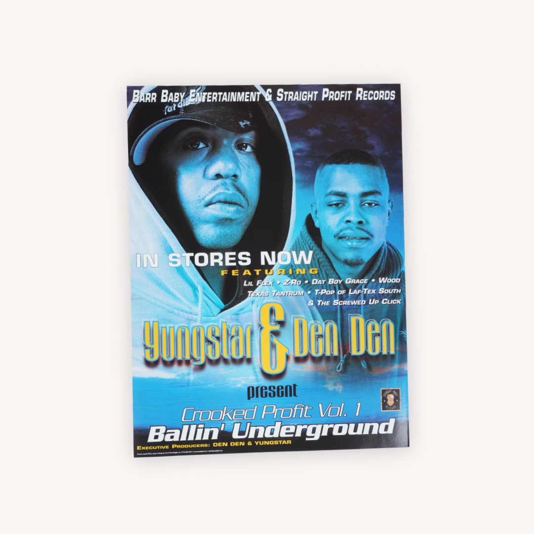 “Yungstar & Den Den – Ballin’ Underground” - Original Promotional Poster (Signed & Sealed)