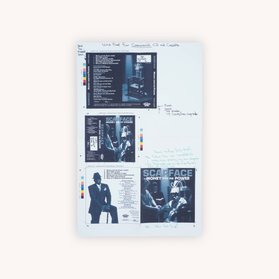 “Scarface – Money and the Power” - Original - Hand-Corrected Cover Proof Set (1/1)
