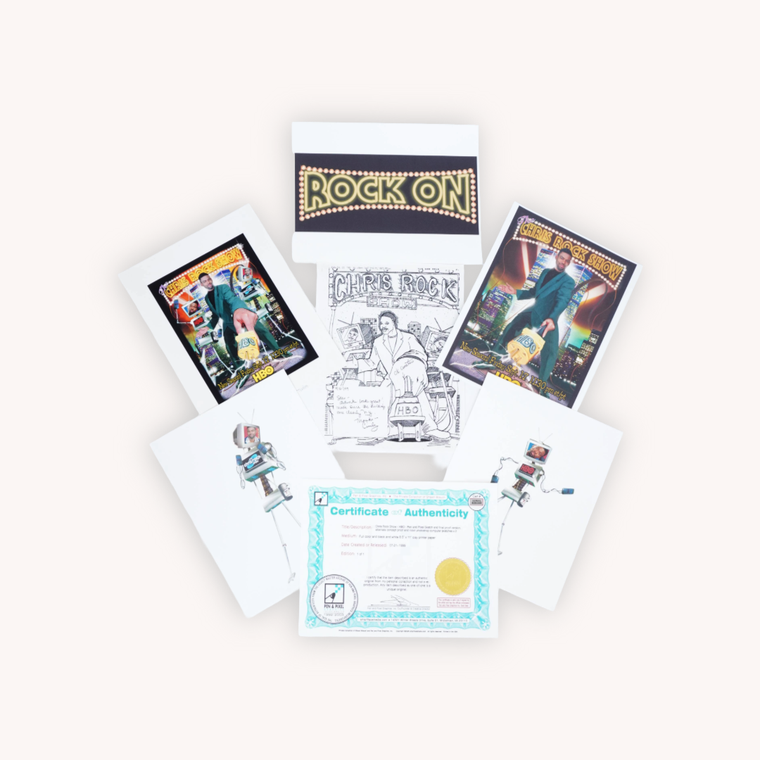 “The Chris Rock Show (HBO)” - Original Sketch & Proof Set (1/1)