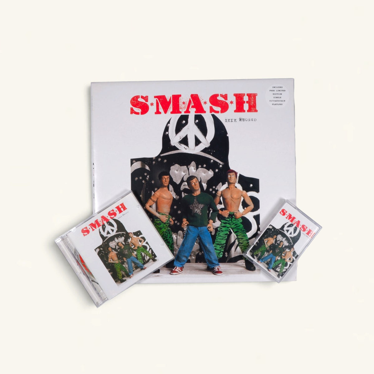 S*M*A*S*H - ‘Self Abused’ Album Bundle (LP, CD, Cassette)